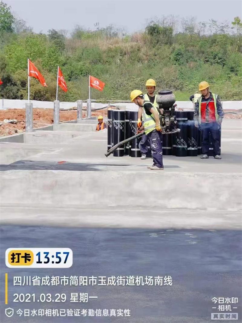 四川东方雨虹施工案例-简阳市玉成街道机场南线